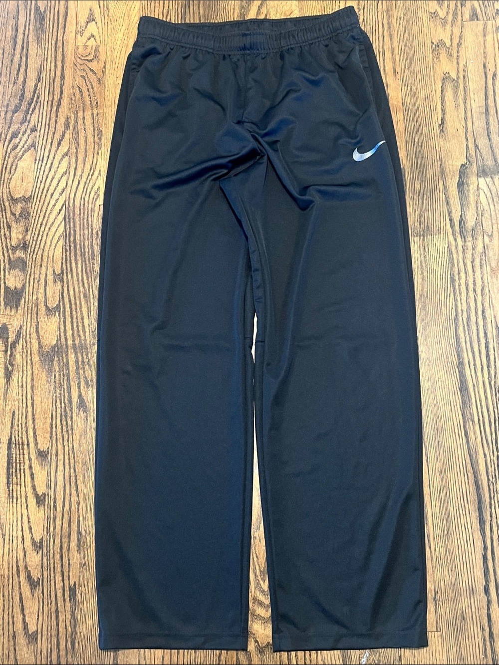 Nike Black Dri-Fit Sweatpants with Silver Swoosh